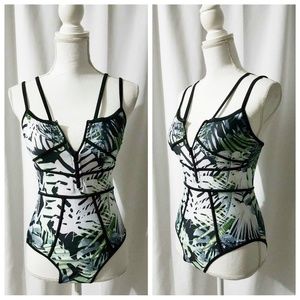 Tropical Print One Piece SWIMSUIT